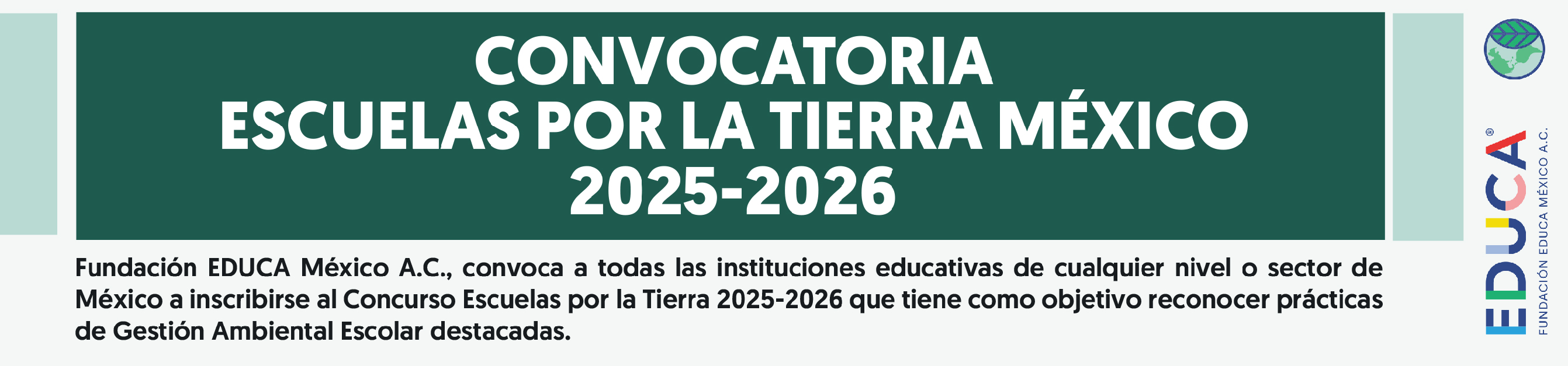 Convocatoria Escuelas por la Tierra